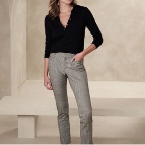 Banana Republic Women's Gray Plaid Pants NWT